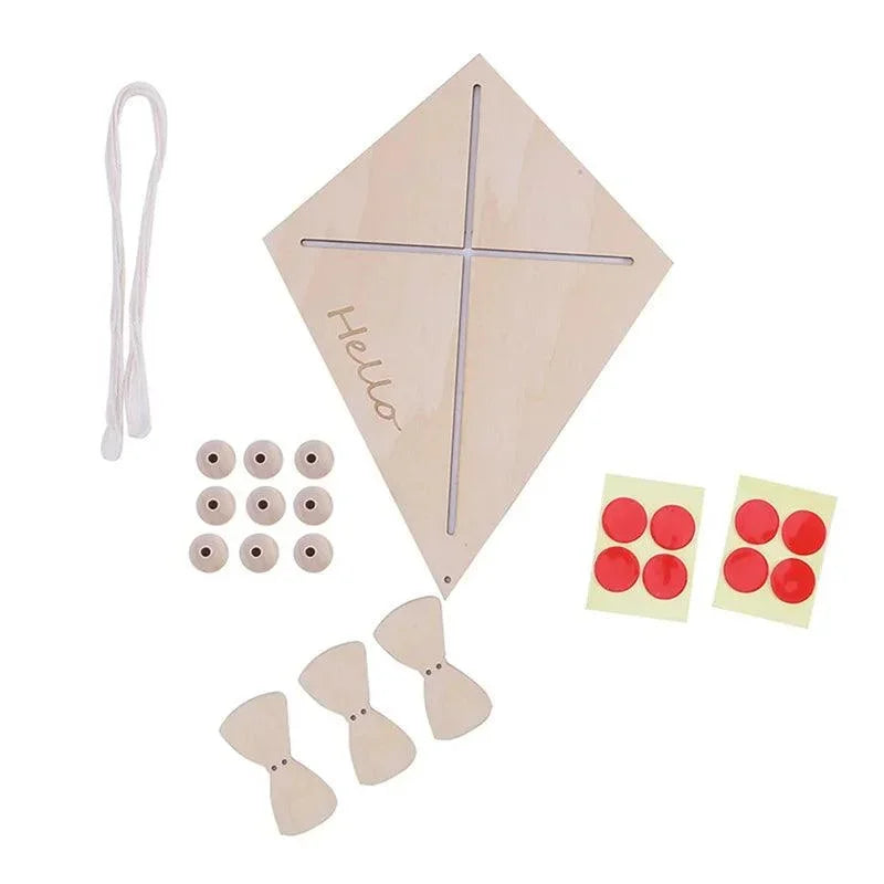 Decoração Infantil Pipa de Madeira Lenogue