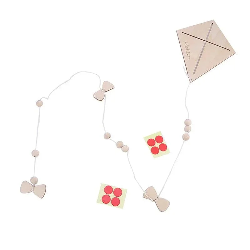 Decoração Infantil Pipa de Madeira Lenogue