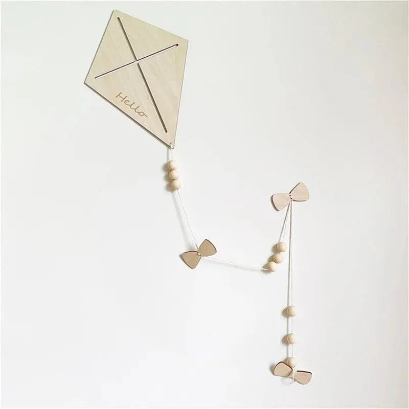 Decoração Infantil Pipa de Madeira Lenogue