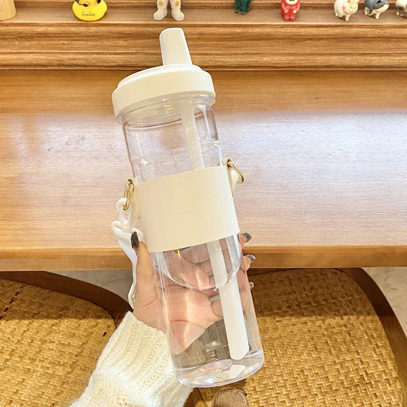 Garrafa Infantil com Canudo e Capa Lenogue