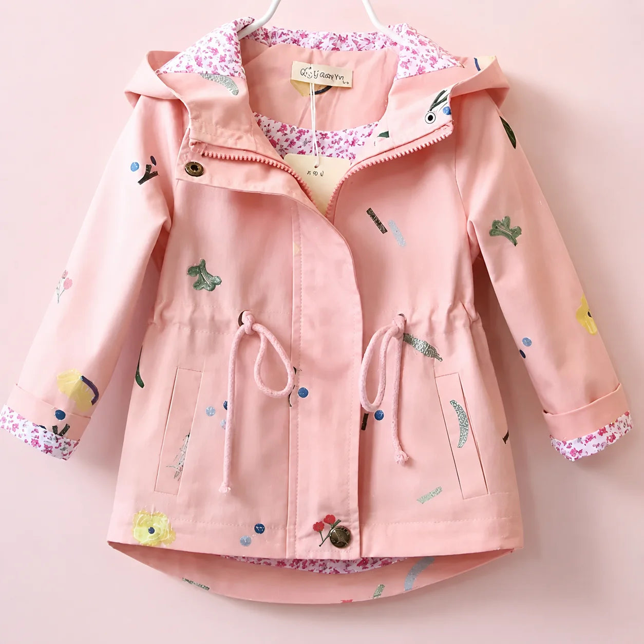 Jaqueta Infantil Estampa Flores do Campo Lenogue Rosa / 18-24 Meses