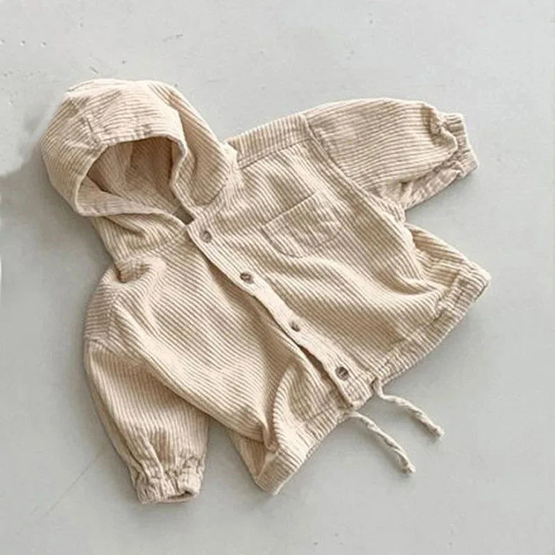 Jaqueta Infantil Feminina Gabi Lenogue Bege / 6-12 Meses