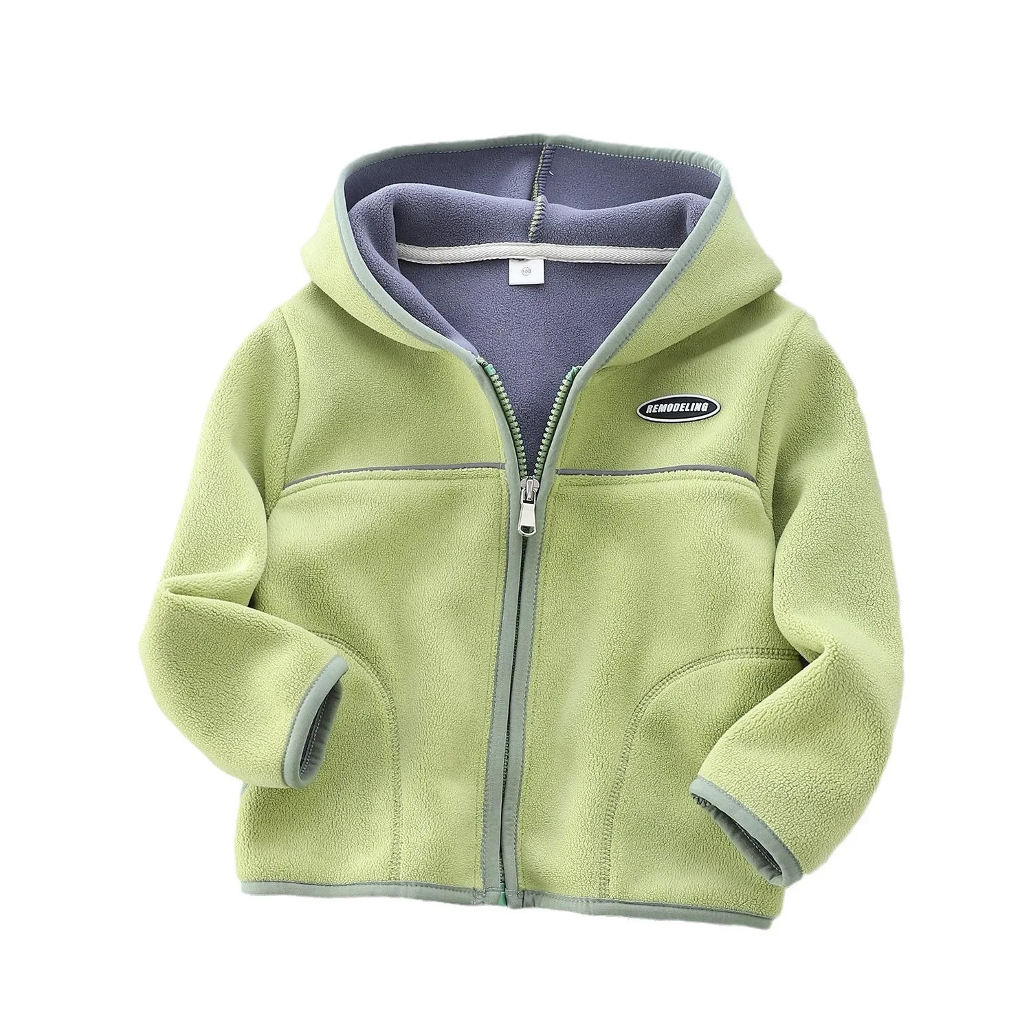 Jaqueta Infantil Fleece Aurora Zíper Esportiva Vaillant Lenogue