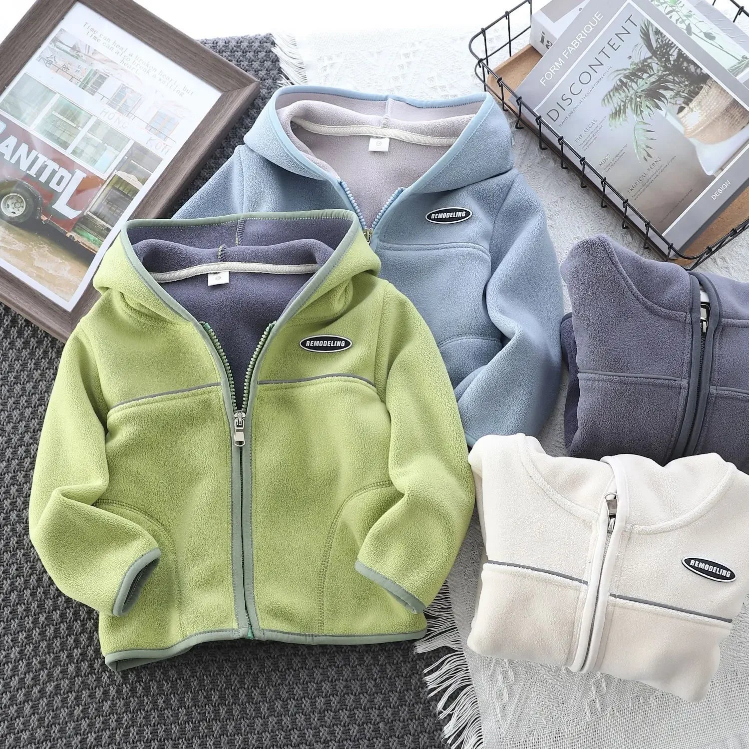 Jaqueta Infantil Fleece Aurora Zíper Esportiva Vaillant Lenogue