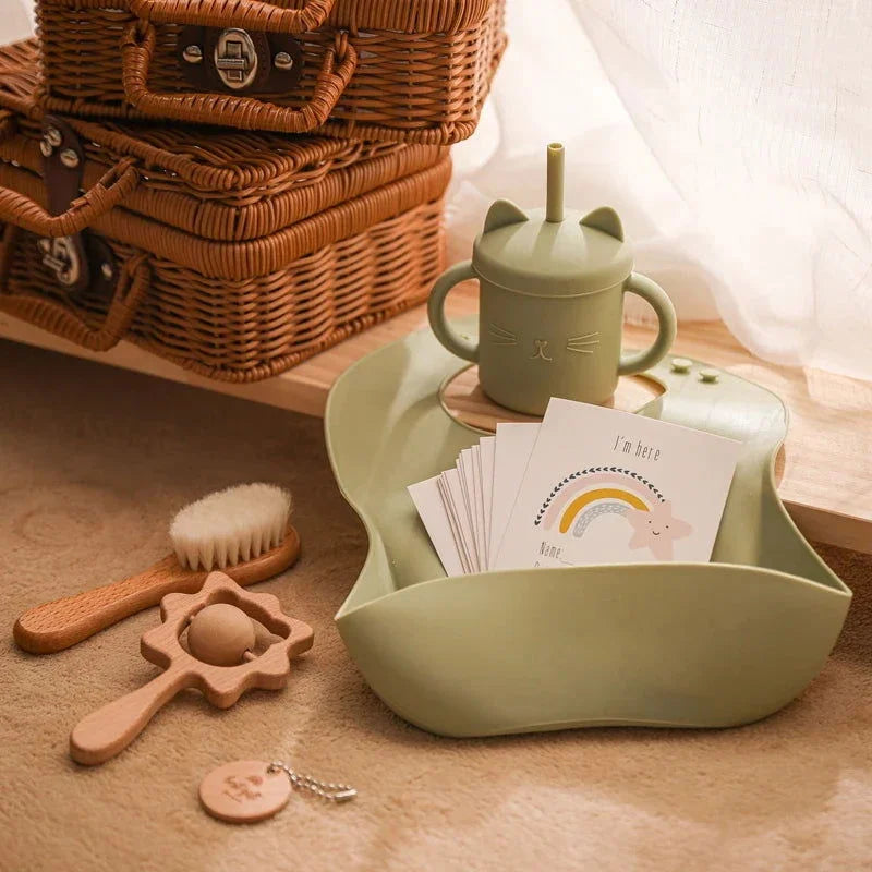 Kit Infantil Introdução Alimentar Colorido Lenogue