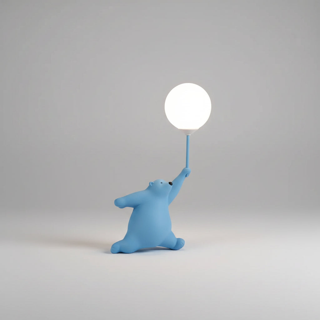 Luminária Infantil Arandela Moderna Lenogue Azul Direita