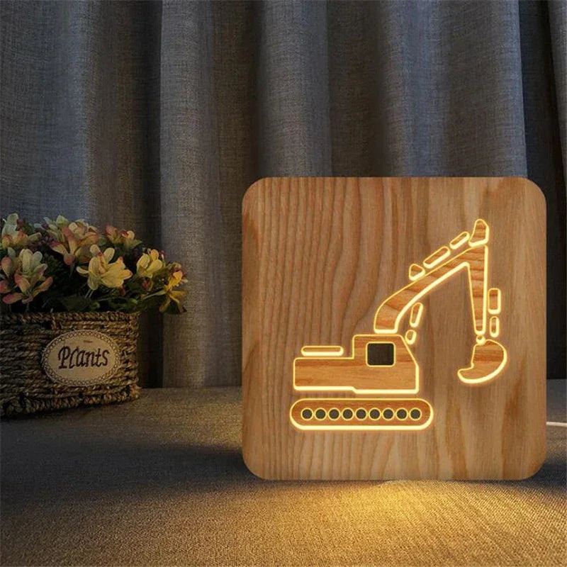 Luminária Infantil Led Design Veículo Lenogue