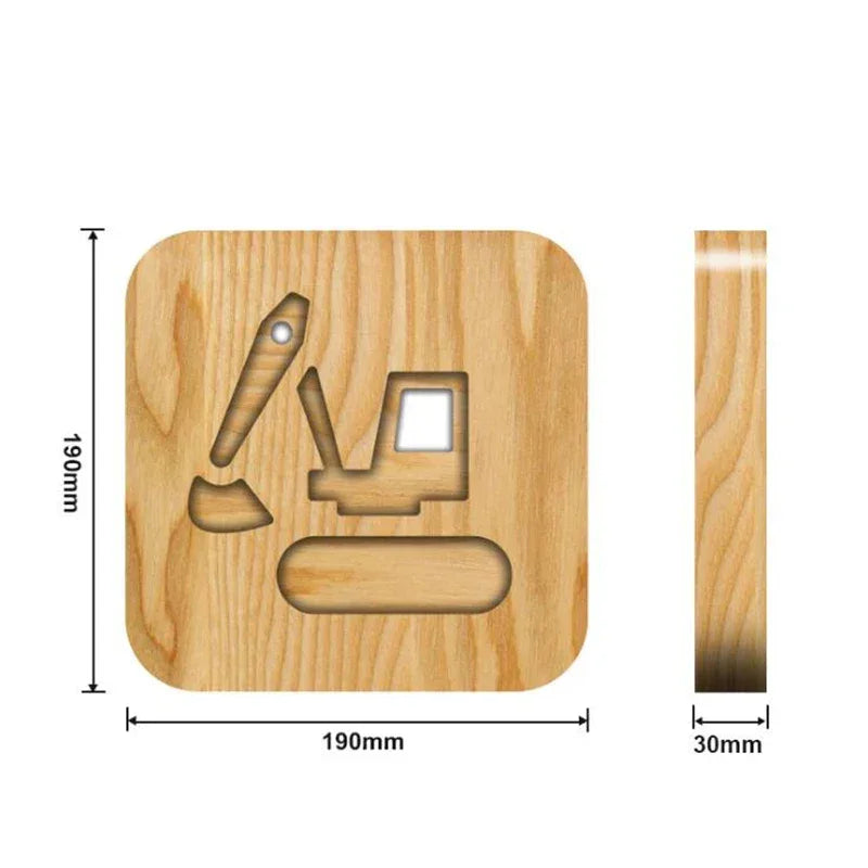 Luminária Infantil Led Design Veículo Lenogue