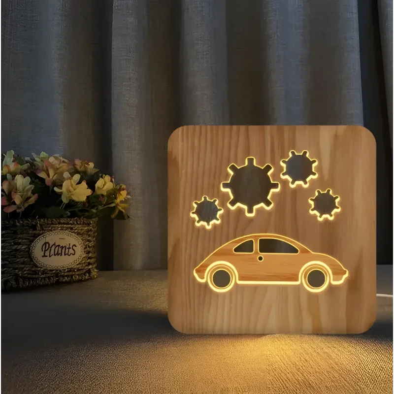 Luminária Infantil Led Design Veículo Lenogue Carro