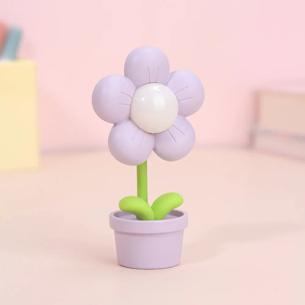 Luminária Infantil Led Mini Flor Lenogue Roxo