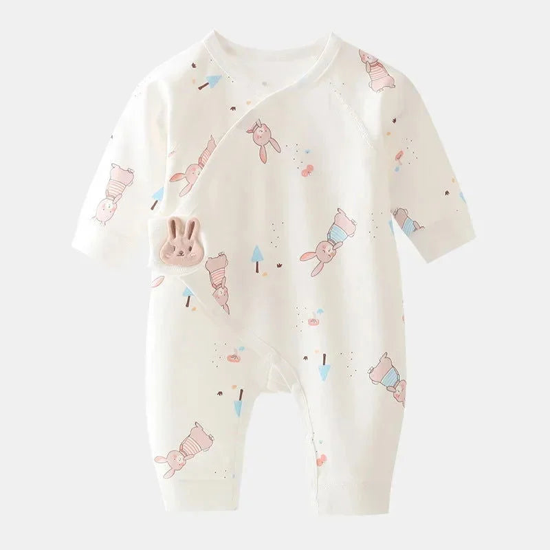 Macacão Infantil Algodão Bip Bop Lenogue Coelho / 0-3 Meses