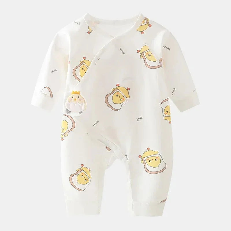 Macacão Infantil Algodão Bip Bop Lenogue Galinha / 0-3 Meses