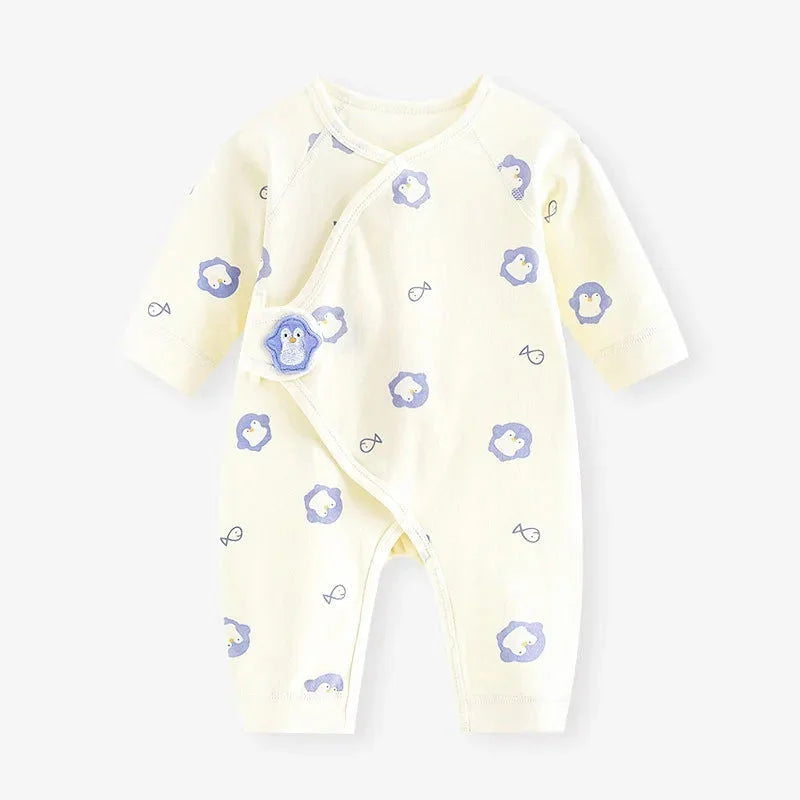 Macacão Infantil Algodão Bip Bop Lenogue Pinguim / 0-3 Meses