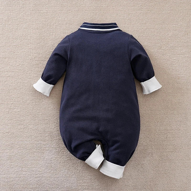 Macacão Infantil Algodão Cavalo Bordado Lenogue