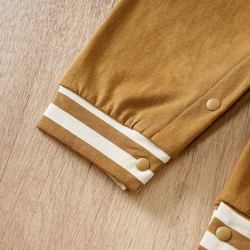 Macacão Infantil Algodão Estampa Ursinho Baseball Lenogue