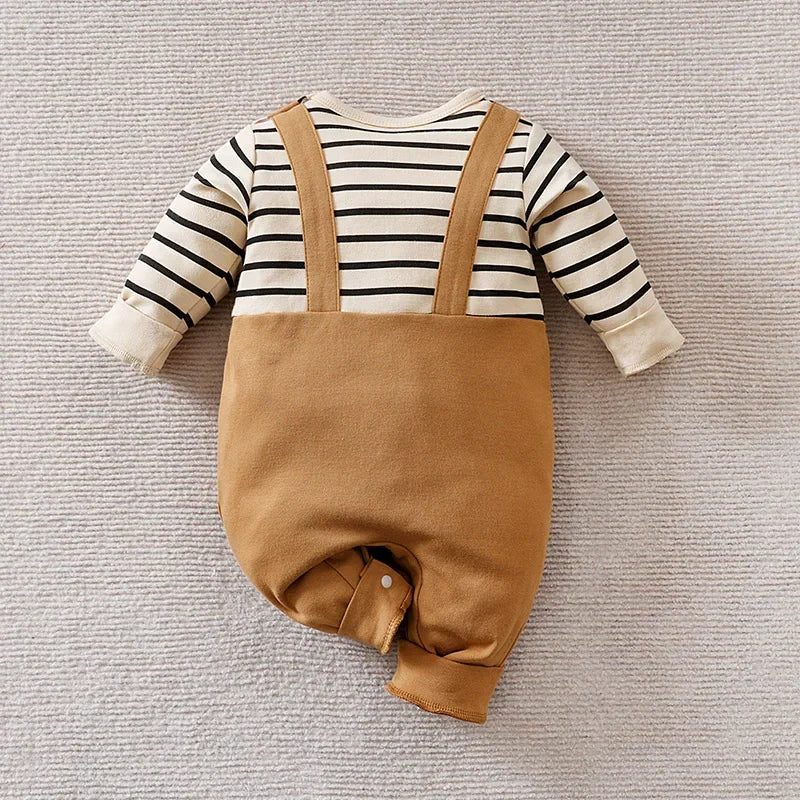 Macacão Infantil Algodão Puro para Frio Estampa Ursinho 3d Lenogue