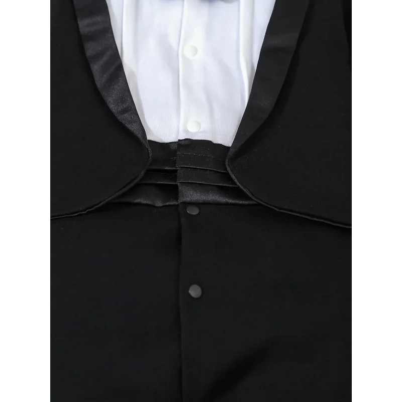 Macacão Infantil Gentleman Algodão com Pé para Outono Lenogue