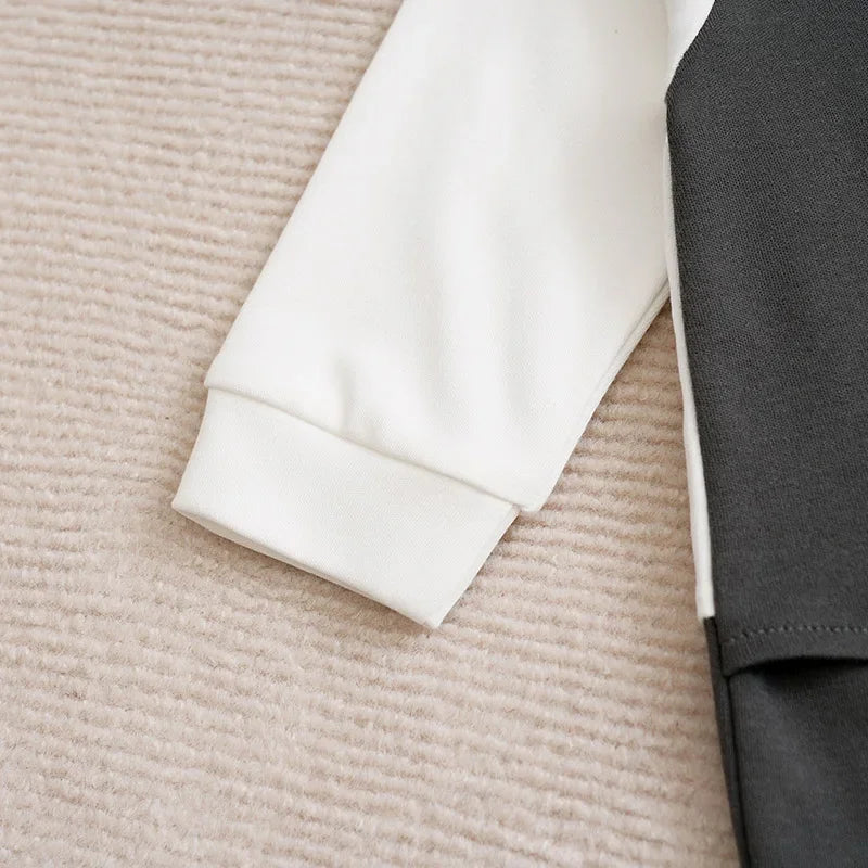 Macacão Infantil Gentleman Algodão Laço Gravata Manga Longa Lenogue