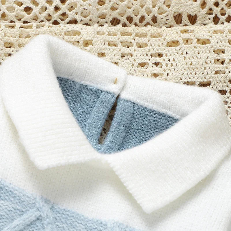 Macacão Infantil Gola Alta Tricot para Inverno Lenogue