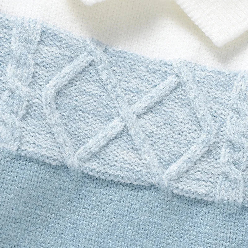 Macacão Infantil Gola Alta Tricot para Inverno Lenogue