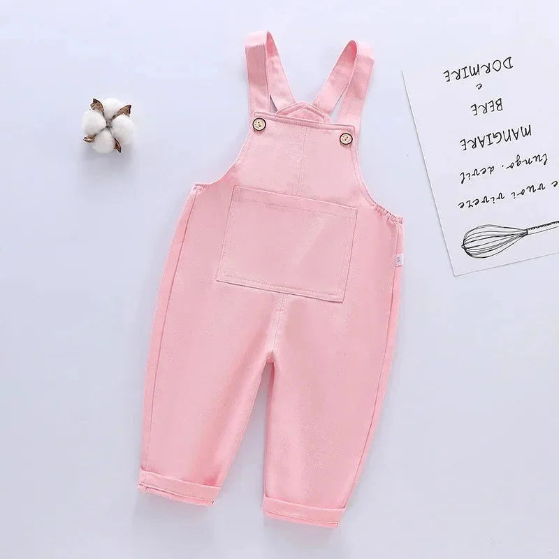 Macacão Infantil Jardineira Algodão Melinda Lenogue Rosa / 6-12 Meses