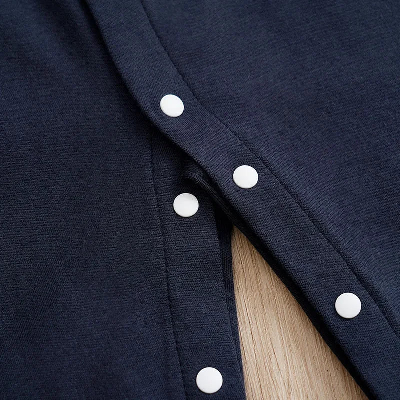 Macacão Infantil Manga Longa Algodão Baseball Lenogue