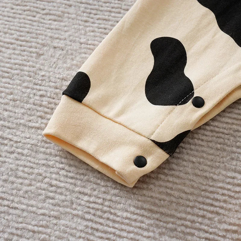 Macacão Infantil Manga Longa Algodão Estampa Boi 3d Lenogue