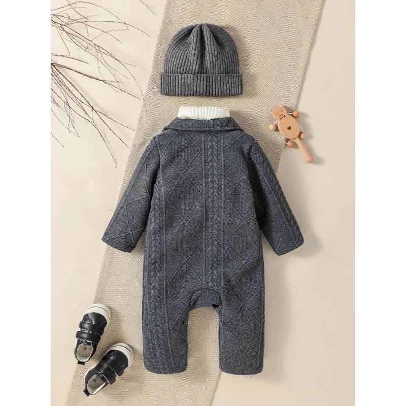 Macacão Infantil Manga Longa Zíper Estilo Streetwear Lenogue