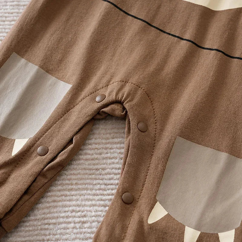 Macacão Infantil Suspensórios Urso Cartoon Orelhas 3d Lenogue