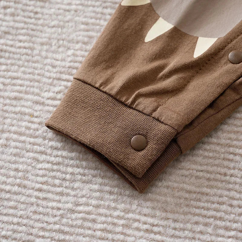 Macacão Infantil Suspensórios Urso Cartoon Orelhas 3d Lenogue