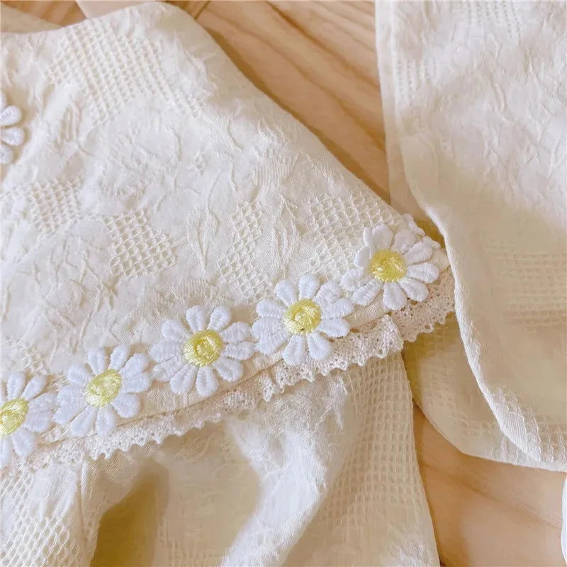 Macacão Romper Infantil com Touca Margarida Lenogue