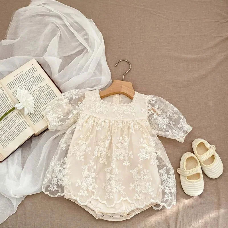 Macacão Romper Infantil Joaquina Floral Lenogue