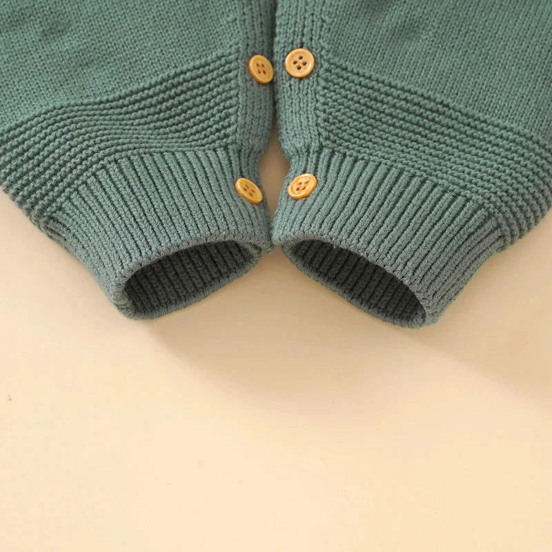 Macacão Romper Infantil Tricot Bege Lenogue