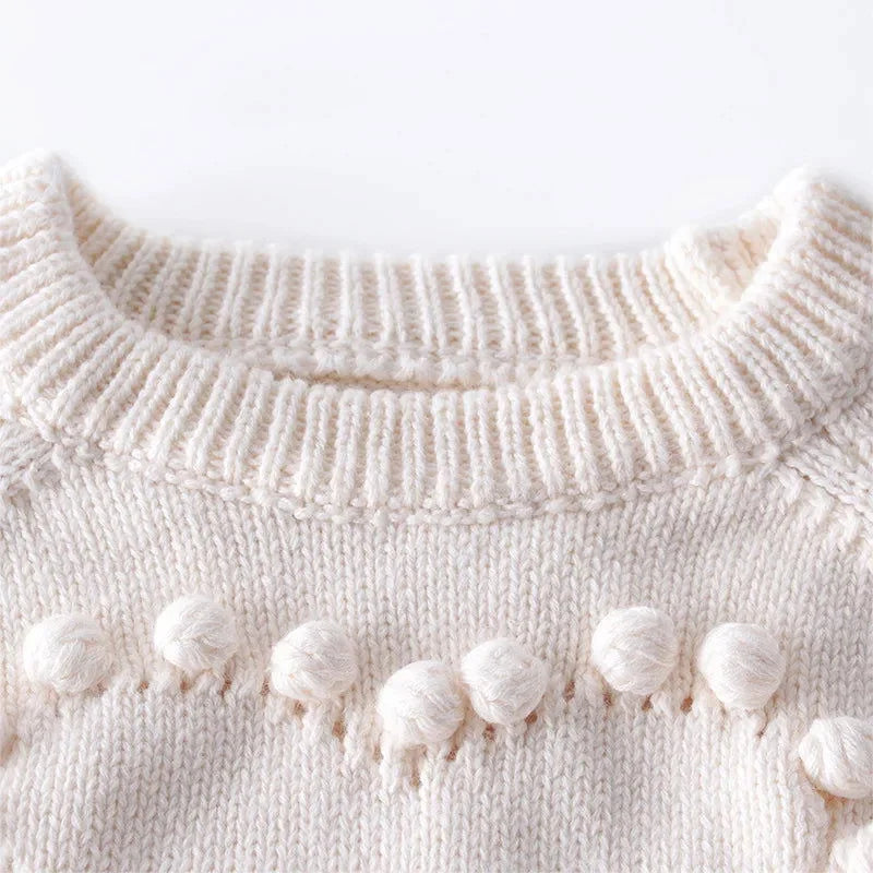 Macacão Romper Infantil Tricot Coração Rosa Lenogue