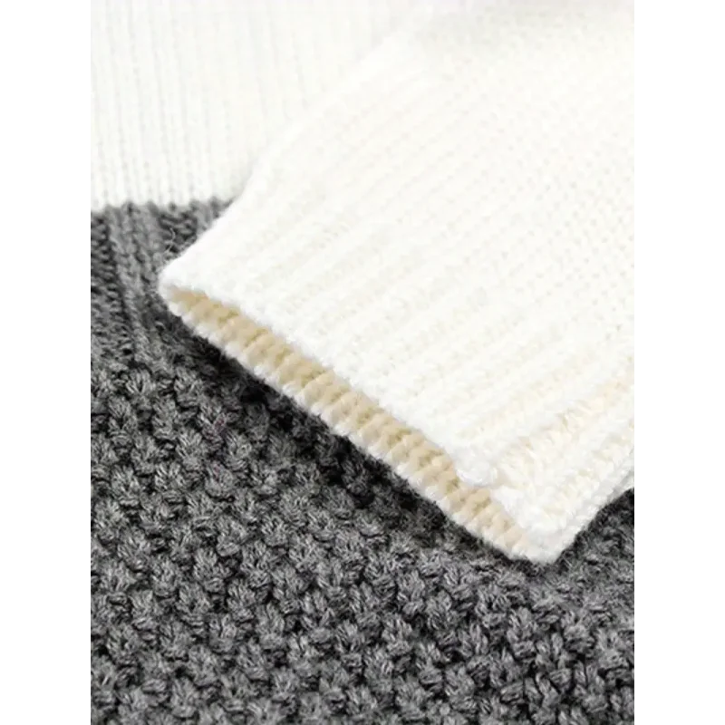 Macacão Romper Infantil Tricot Preto e Bege Lenogue