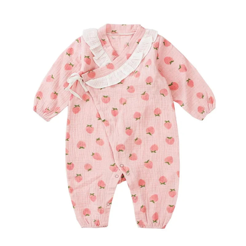 Macacão Romper Infantil Violet Rosa Lenogue