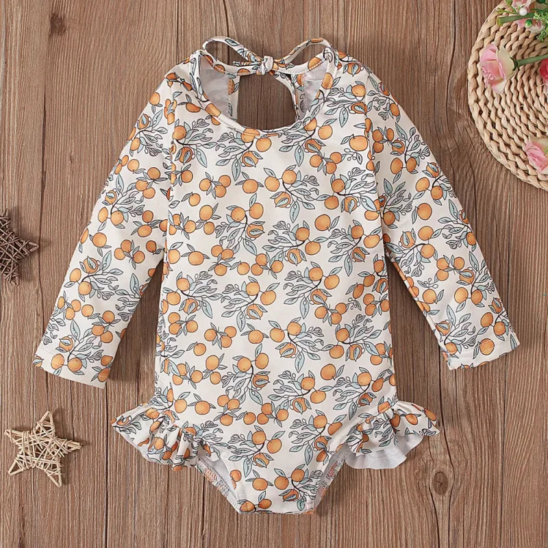 Maiô Infantil Feminino Charlotte Lenogue Branco / 6-12 Meses