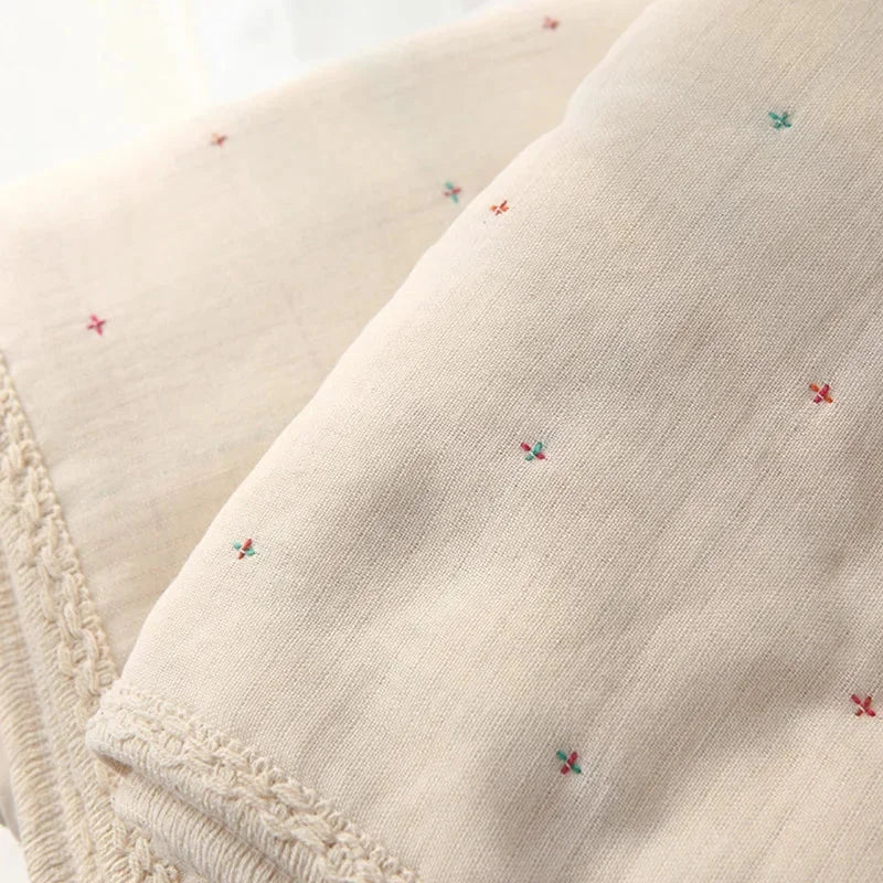 Manta Infantil Gaze Algodão 6 Camadas Jacquard Lenogue