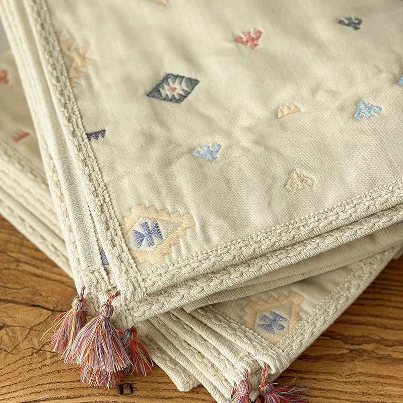 Manta Infantil Gaze Algodão 6 Camadas Jacquard Lenogue