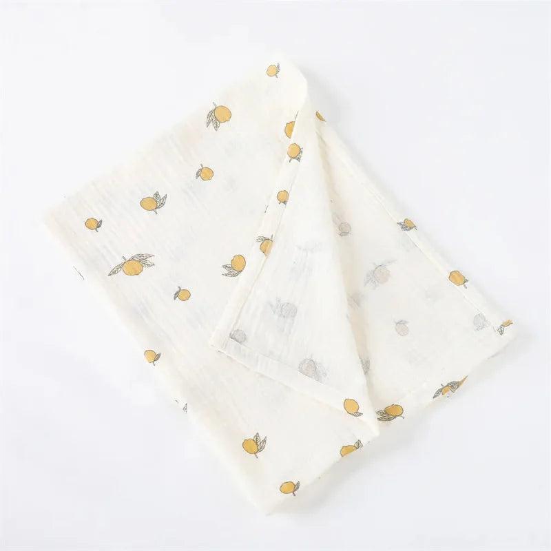 Manta Infantil Musselina Algodão Branca Lenogue Mod. a / 80x65cm