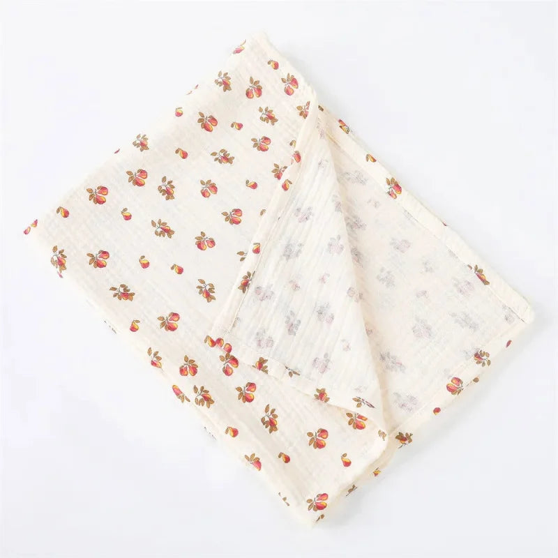 Manta Infantil Musselina Algodão Branca Lenogue Mod. e / 80x65cm