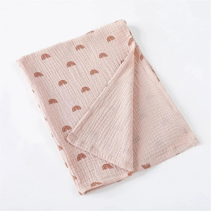 Manta Infantil Musselina Algodão Branca Lenogue Mod. h / 80x65cm