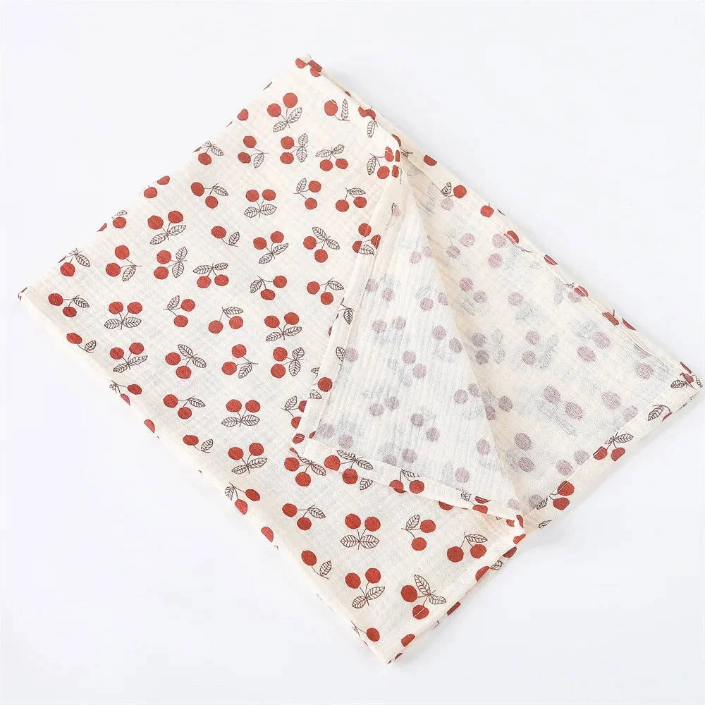 Manta Infantil Musselina Algodão Branca Lenogue Mod. i / 80x65cm
