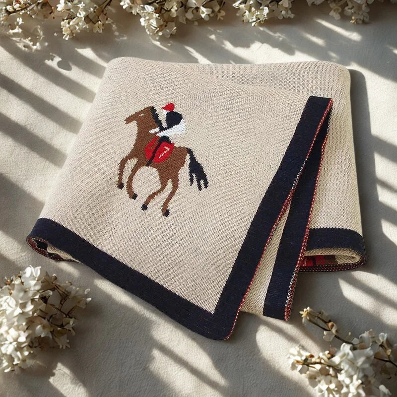 Manta Infantil Unissex Algodão Macio Lenogue Bege