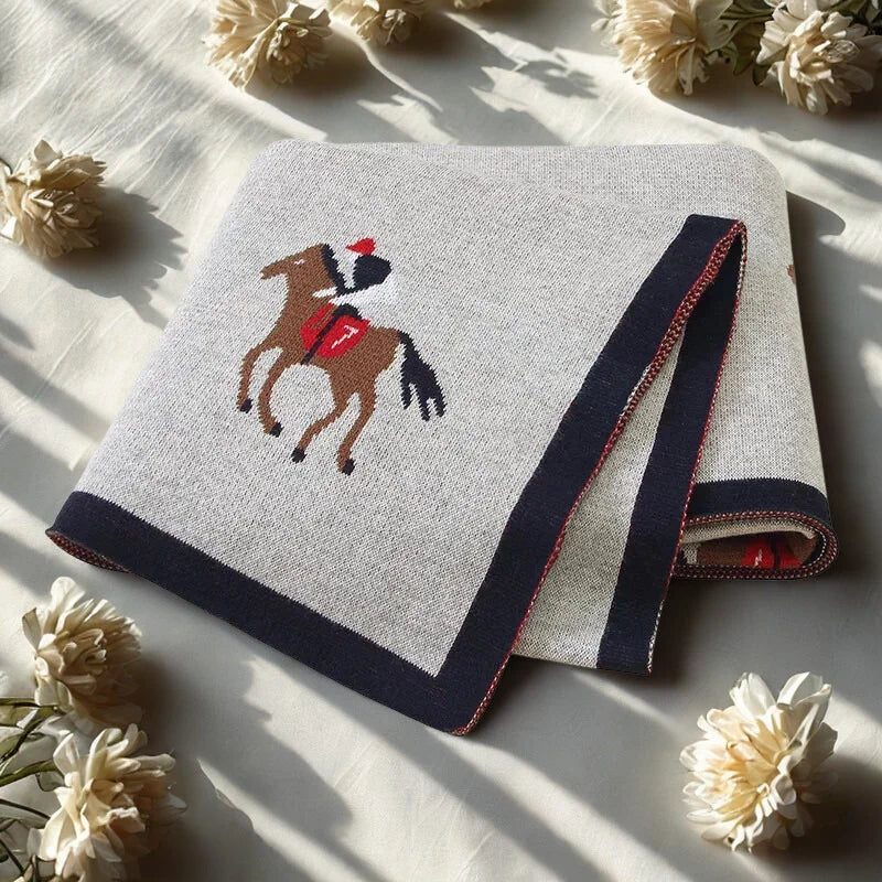 Manta Infantil Unissex Algodão Macio Lenogue Cinza