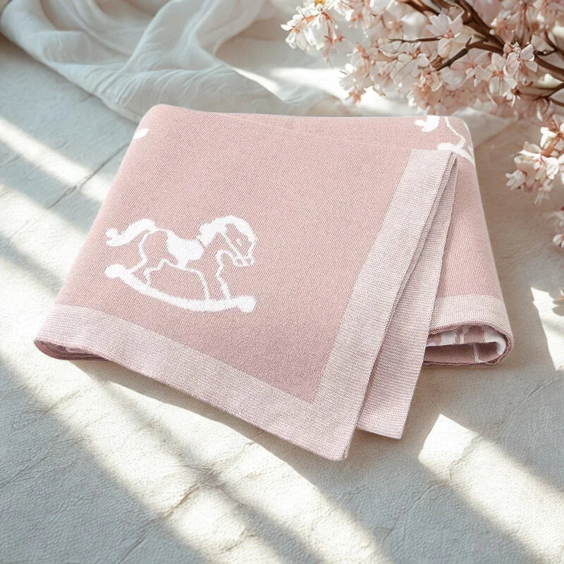 Manta Infantil Unissex Algodão Macio Lenogue Rosa