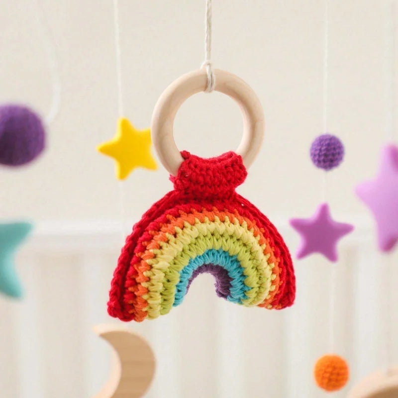 Mobile Infantil para Berço Arco-íris Lenogue