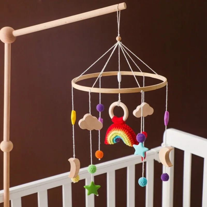 Mobile Infantil para Berço Arco-íris Lenogue