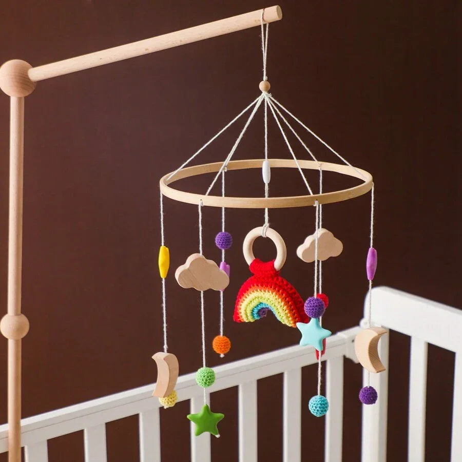 Mobile Infantil para Berço Arco-íris Lenogue