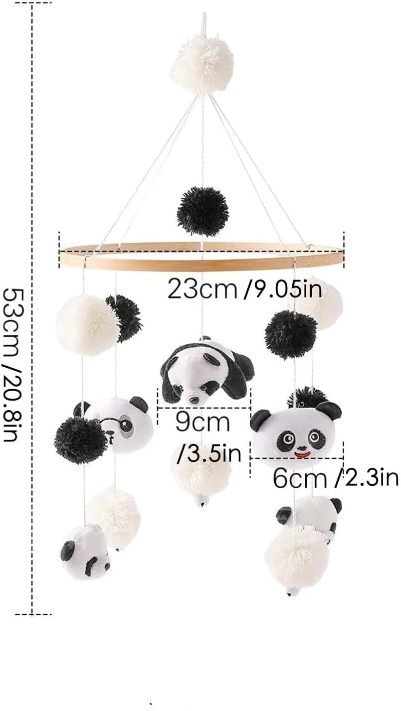Mobile Infantil para Berço Panda Lenogue